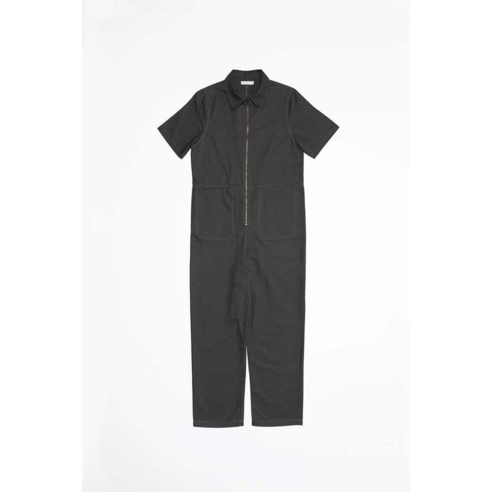 All Row Women’s Sz Small Dylan Charcoal Jumpsuit Short Sleeve Utility